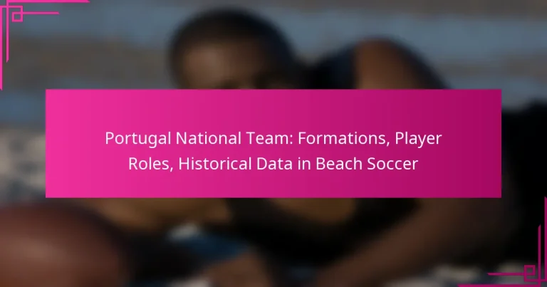 Portugal National Team: Formations, Player Roles, Historical Data in Beach Soccer