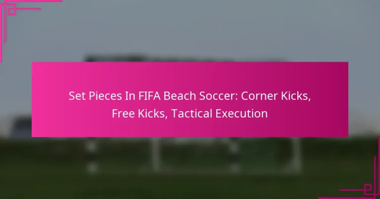 Set Pieces In FIFA Beach Soccer: Corner Kicks, Free Kicks, Tactical Execution